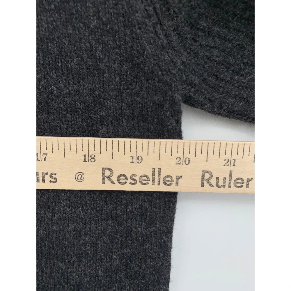Rodd & Gunn Sweater Mens Medium Charcoal Grey Wool Button Mock Neck Knit